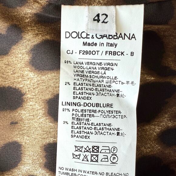 Dolce&Gabbana women virgin wool jacket size 42IT or 6US Authentic Retail 1650$ - Picture 5 of 9
